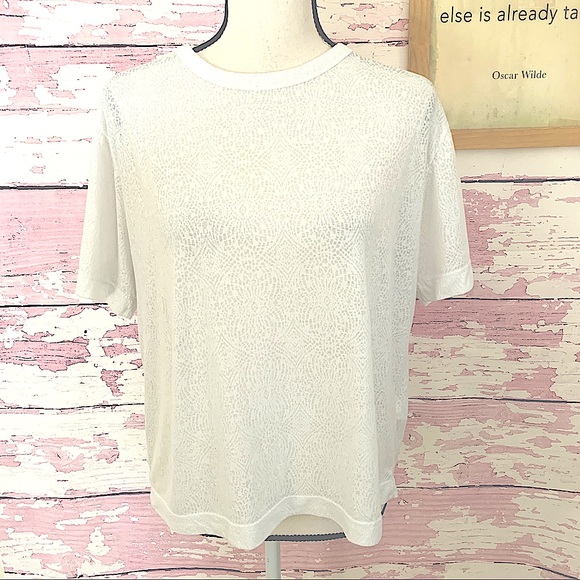 Zadig & Voltaire Tops - ZADIG & VOLTAIRE White Anny Burn Burnout Tee Shirt